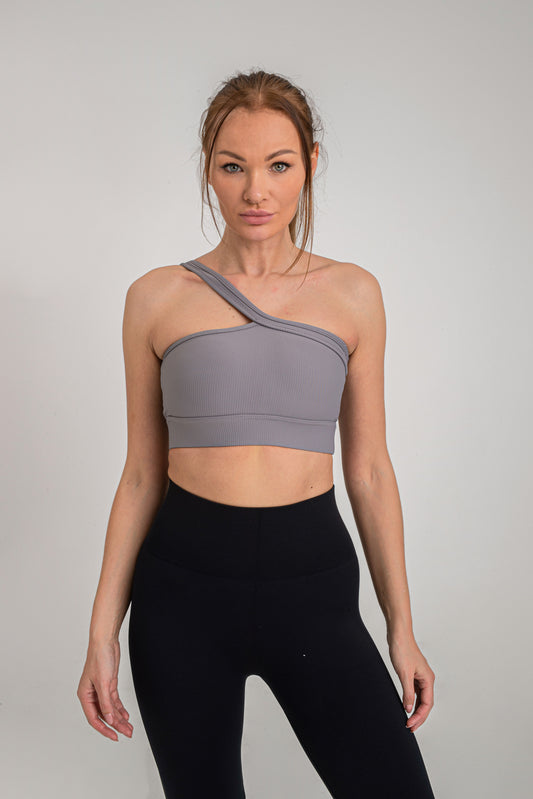 Custom Wholesale Seamless strappy ribbed yoga sports bra