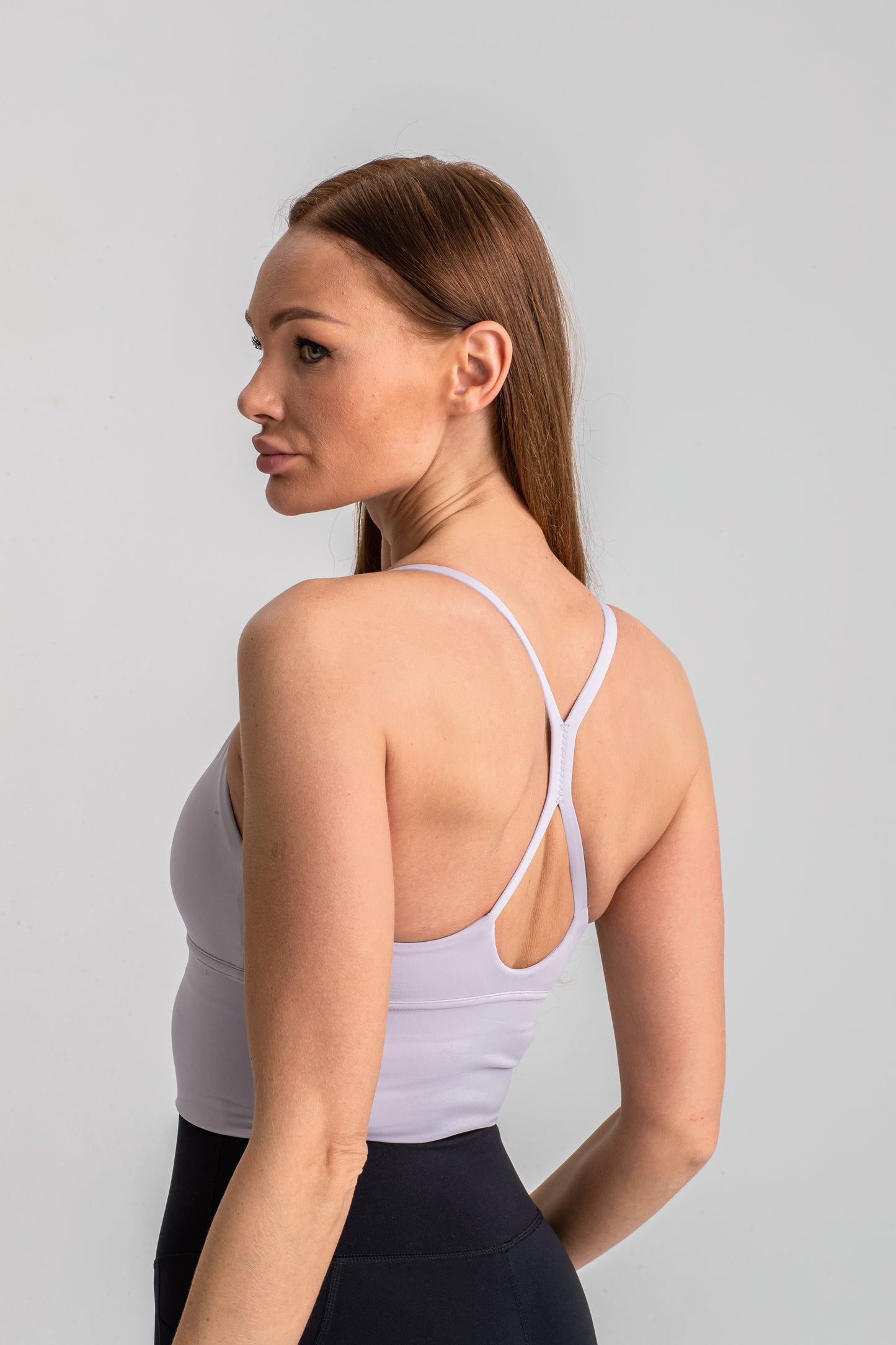 V-neck sports bra